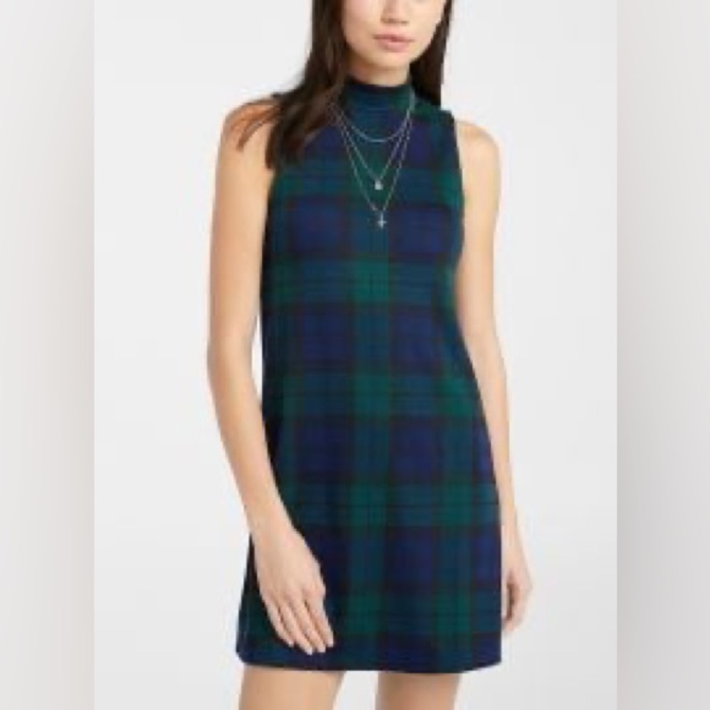 Simons | Plaid Knit Mini Dress